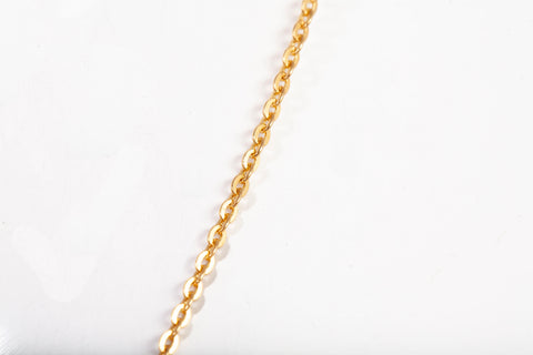 22k Yellow Gold Cable Style Chain 24"