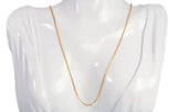 Dainty 22k Yellow Gold Cable Style Chain 24"
