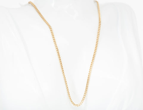 18K Yellow Gold Cuban Chain 24" 2.5mm