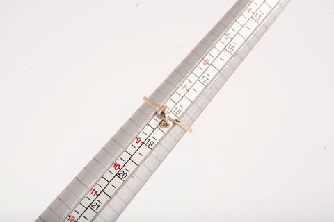 Ladies 18k 2-Tone Dainty Heart Ring