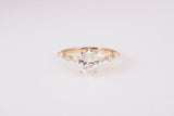 Brand New 14k Gold The Lindsey Set Lab Grown 2.01 CT Oval Cut Engagement Ring