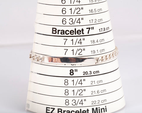 Men's 925 Sterling Silver ID Bracelet Size 7.25"