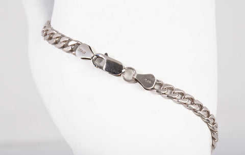 Men's 925 Sterling Silver ID Bracelet Size 7.25"
