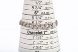 Ladies .925 Sterling Silver Double Link Bracelet 6.75"