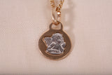 Ladies 14K Two-Tone Gold Guardian Angel Pendant