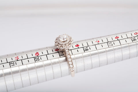 Ladies Two-Tone 14k Gold Disney Beauty and the Beast Engagement Ring