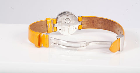 Authentic Ladies Bulgari B.Zero1 22mm Orange Patent Leather Quartz Watch