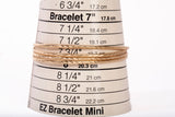 Ladies 14k Yellow Gold 2.0mm Wide Textured Bangle Bracelet Set Size 8"