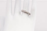 Ladies 14K White Gold Five-Stone Graduated Bezel Set Engagement Ring