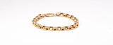 Ladies Gold Link Chain Bracelet 14K Yellow Gold 7"