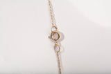 Ladies 14k Two-Tone Double Heart Diamond Pendant Necklace