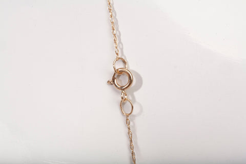 Ladies 14k Two-Tone Double Heart Diamond Pendant Necklace