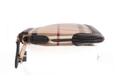 Authentic Burberry Haymarket Check Small Peyton Crossbody Clutch Bag