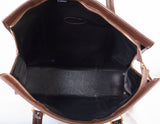 Authentic Burberry Haymarket Check Canvas and Leather Tote Bag
