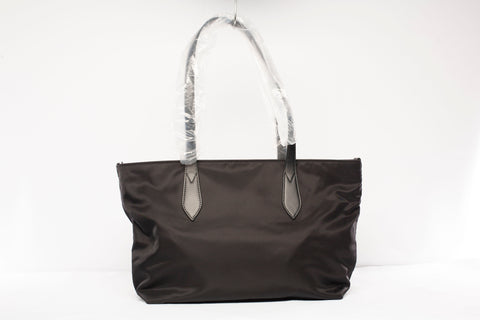 Authentic Burberry Logo Print Nylon Medium Black Tote