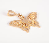 Ladies 10k Yellow Gold Butterfly Pendant