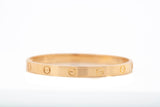 Authentic Classic Model CARTIER Love Bracelet 18k Yellow Gold Size 6.25"