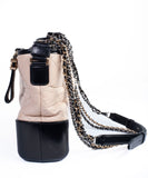 Authentic CHANEL Aged Quitled Calfskin Gabrielle Hobo Shoulder Bag