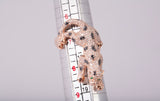 EFFY 14k Rose Gold Black and White Diamond with Emerald Accents Panther Ring