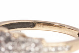 Ladies 14k Yellow Gold Diamond Cluster Engagement Ring 0.280CTW