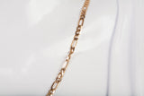 Unisex 14k Yellow Gold Figaro Style Chain 20"