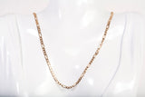 Unisex 14k Yellow Gold Figaro Style Chain 20"