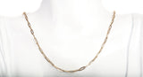 Ladies 18k Yellow Gold Paperclip Style Necklace Size 16"