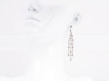 Ladies 18k White Gold Chandelier Diamond Earrings