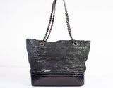 Authentic Chanel Aged Quilted Calfskin Gabrielle Hobo Shoulder Bag