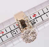Ladies 14k Yellow Gold .49TCW Cluster Diamond Ring Size 6