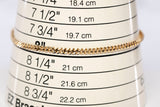 Ladies 14k Yellow Gold Cuban Link Bracelet Size 8"