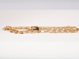 Gentlemen's 14k Yellow Gold Curb Style Link Bracelet Size 8.25"