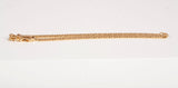 Ladies 18k Yellow Gold Curb Link Bracelet Size 7.25"