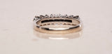 Ladies 18k White Gold .40TCW Round Cut Diamond Wedding Band Size 7.75