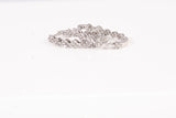 Ladies 10k White Gold Small Diamond Hoops .240 TCW