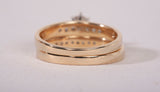 Ladies 10k Yellow Gold Diamond Engagement and Wedding Ring Set