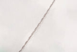 Ladies 14k White Gold Princess Cut Diamond Necklace 18"