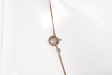 Ladies 14k Yellow Gold Diamond Halo Illusion Setting Cluster Pendant Necklace