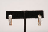 Ladies 14k Yellow Gold Oval Shaped Hoops with Diamond Accents