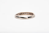 Vintage 14k Two-Tone Channel Set Diamond Wedding Band Size 5"