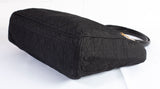 Authentic Christian Dior Black Nylon Cannage Lady Dior Tote Bag