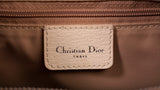 Authentic Christian Dior Beige Embroidered Diorissmo Boston Bag