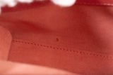 Authentic Christian Dior Coral Small Lady D-Joy Lambskin Cannage Handbag