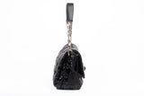 Authentic Christian Dior Patent Cannage New Lock Flap Black