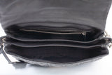 Authentic Christian Dior Patent Cannage New Lock Flap Black