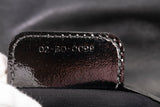 Authentic Christian Dior Patent Cannage New Lock Flap Black