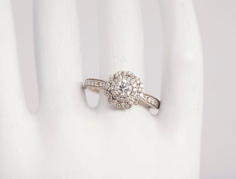 Ladies Two-Tone 14k Gold Disney Beauty and the Beast Engagement Ring