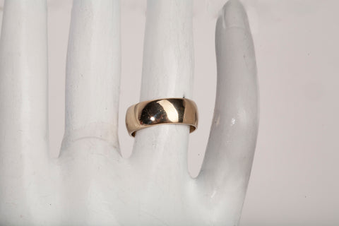 Ladie's 14k Yellow Gold Wide Band Size 5.75"