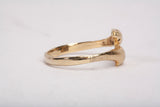 Ladies 14k Yellow Gold Bypass Dolphin Ring