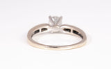 Ladies 14k White Gold Solitare Diamond Engagement Ring .45 CTW